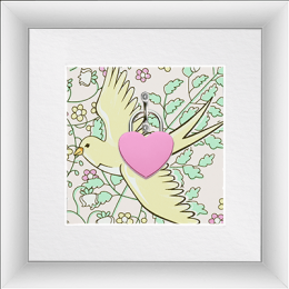 Love Frame Pink Bird