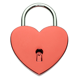 Cadenas de coeur rouge