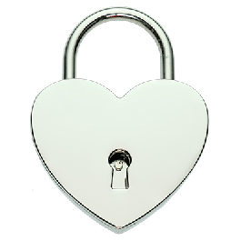 Swarovski heart online lock and key